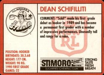 1991 Stimorol NRL #87 Dean Schifilliti Back